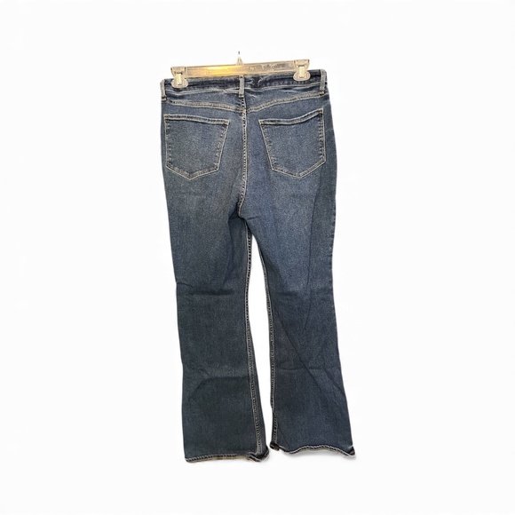 💙 EUC OLD NAVY Beatrice Dark Wash High-Rise Flare Jeans | Sz 12 - Picture 3 of 7